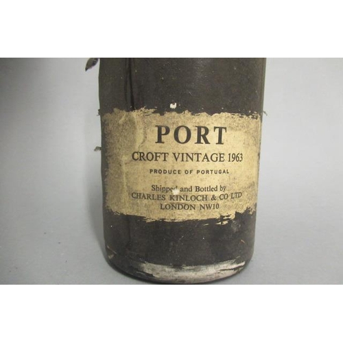 296 - One bottle 1963 Croft vintage port