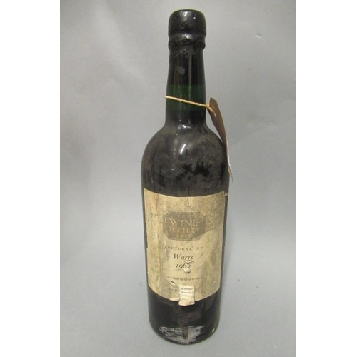 297 - One bottle 1963 Warre vintage port