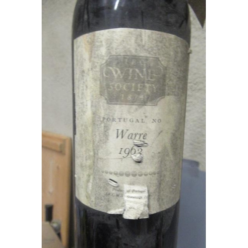 297 - One bottle 1963 Warre vintage port