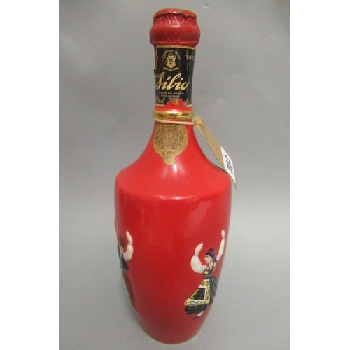 302 - One bottle La Vinicola port, in decorative ceramic decanter