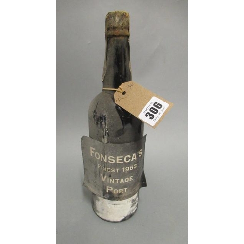 306 - One bottle 1963 Fonseca vintage port