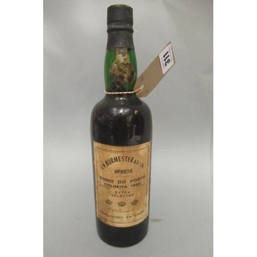 311 - One bottle 1950 Colheita extra selected port, J. W. Burmester & C.a Lda.