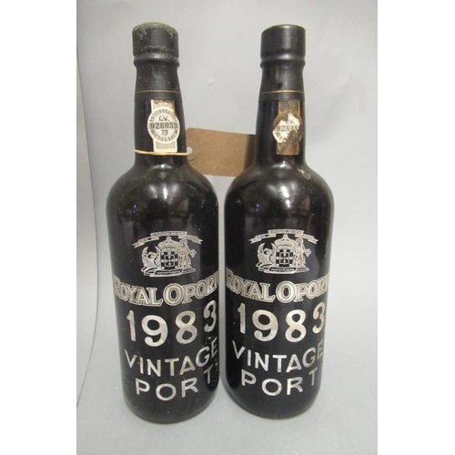 318 - Two bottles 1983 Royal Oporto vintage port