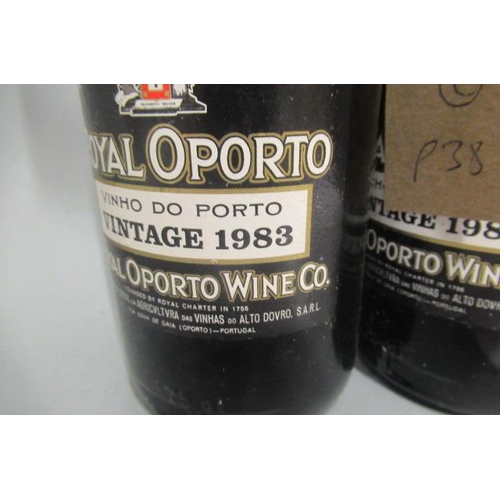 318 - Two bottles 1983 Royal Oporto vintage port