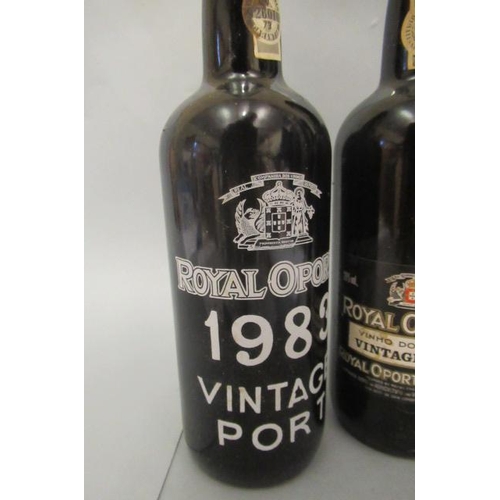 319 - Three bottles 1983 Royal Oporto vintage port, OWC