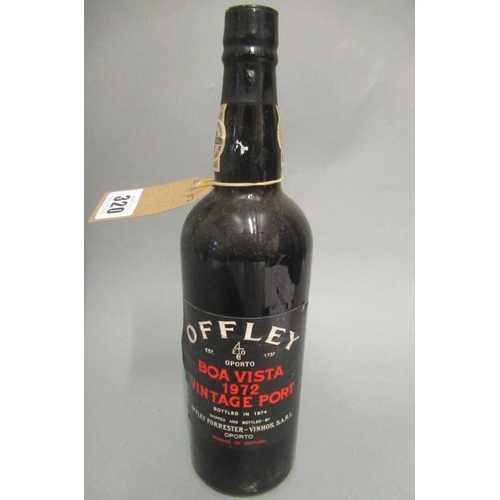 320 - One bottle 1972 Offley vintage port