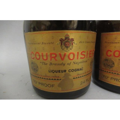 34 - 2 bottles Courvoisier VSOP cognac