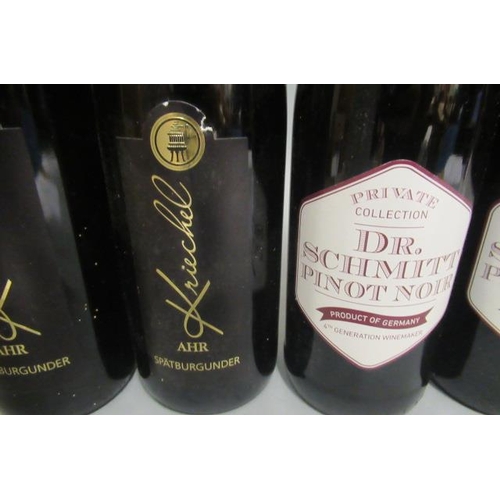 372 - 10 bottles of German wine, comprising 6 2016 Flonheimer Delberg spatlese, 2 Dr. Schmitt pinot noir, ... 