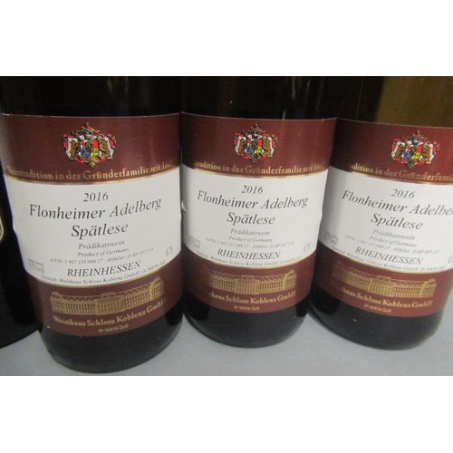 372 - 10 bottles of German wine, comprising 6 2016 Flonheimer Delberg spatlese, 2 Dr. Schmitt pinot noir, ... 