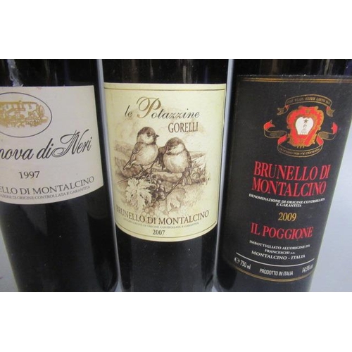 395 - 3 bottles of Italian wine, comprising 1 1997 Casanova di Neri, Brunello di Montalcino, 1 2007 Le Pot... 