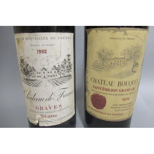 418 - 1 magnum Chateau Bouquey, 1979, Saint-Emilion grand cru, together with 1 magnum Chateau de France, 1... 