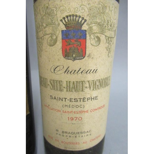 428 - 3 bottles of Bordeaux, comprising 1 1975 Ch. Brane-Cantenac margaux, 1 1970 Ch. Beau-Site-Haut-Vigno... 