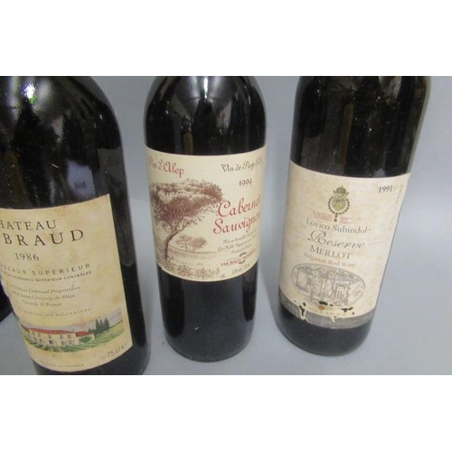 446 - 6 bottles of Bordeaux, comprising 2 1986 Ch. Dubraud, 1 1993 Ch. Sainte-Marie, 1 1991 Lovico Suhindo... 