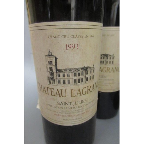 449 - 6 bottles Chateau Lagrange, 1993, Saint-Julien, grand cru classe