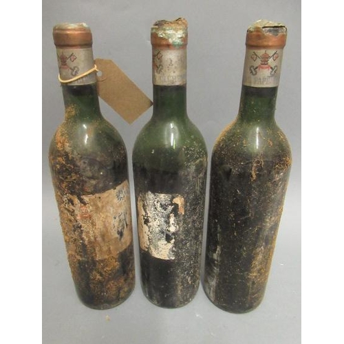 457 - 3 bottles Chateau Clement, 1961, grand cru