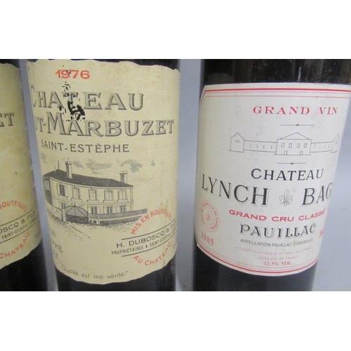 458 - 4 bottles of vintage Bordeaux, comprising 1 1964 Chateau Cantemerle, grand cru classe, and 2 1976 Ch... 