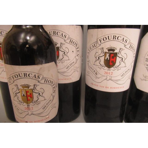 459 - 5 and 1 half bottle Chateau Fourcas Hosten, 2012, Listrac Medoc