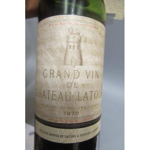 462 - 1 bottle Grand Vin de Chateau Latour, 1970, premier grand cru classe