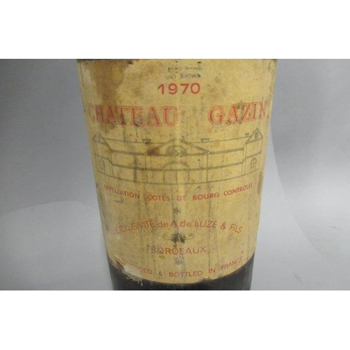 464 - 1 magnum Chateau Gazin, 1970, de Luze Bordeaux