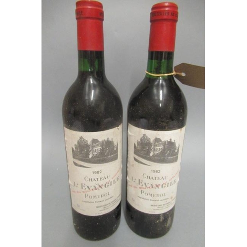 473 - 2 bottles Chateau L'Evangile, 1982, pomerol