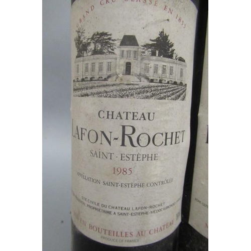 477 - 2 bottles Chateau Lafon-Rochet, 1985, Saint-Estephe, grand cru classe