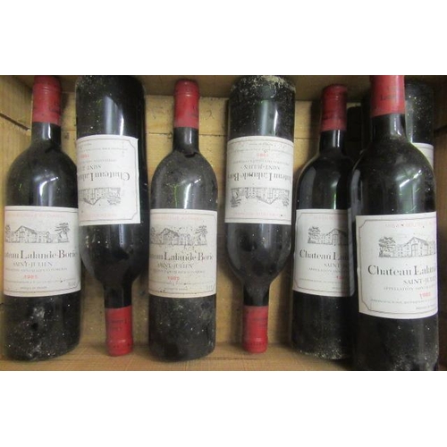 478 - 7 bottles Chateau Lalande-Borie, 1985, Saint-Julien, OWC