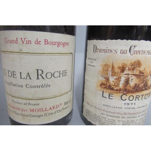 560 - 1 bottle Clos de la Roche, 1979, grand vin, together with a Le Corton, 1971, Beaune (2)