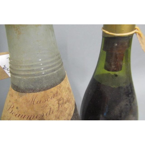 561 - 1 bottle vintage Muscat de Beaumes de Venise, 1 bottle 1966 Hospices de Beaune (cork dropping), and ... 