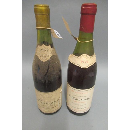 562 - 1 bottle Bonnes-Mares, 1970, Clair-Dau, together with 1 bottle Musigny, 1952, Domaine Comte Georges ... 