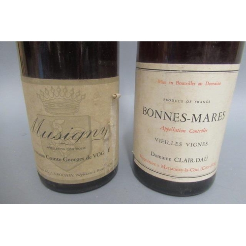 562 - 1 bottle Bonnes-Mares, 1970, Clair-Dau, together with 1 bottle Musigny, 1952, Domaine Comte Georges ... 