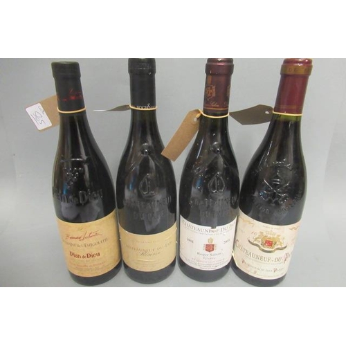 565 - 4 bottles of Rhone, comprising 1 bottle 2010 and 1 2003 Chateauneuf-Du-Pape, Roger Sabon, 1 2007 Cha... 