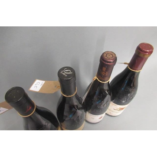 565 - 4 bottles of Rhone, comprising 1 bottle 2010 and 1 2003 Chateauneuf-Du-Pape, Roger Sabon, 1 2007 Cha... 