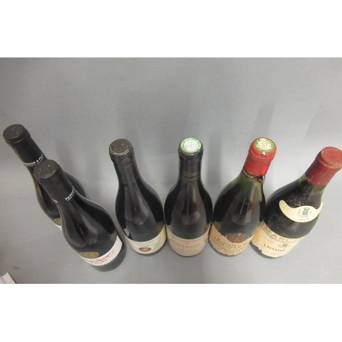 566 - 6 bottles of red Burgundy, comprising 2 bottles 2014 Domaine Pardon, 1 1969 Chambertin, Marcilly, 1 ... 