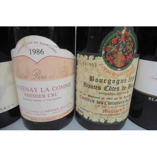 567 - 6 bottles of red Burgundy, comprising 2 2014 Beaujolais-Villages, Domaine Pardon, 1 1986 Santenay La... 