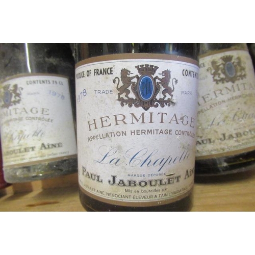 571 - 7 bottles La Chapelle Hermitage, 1978, Paul Jaboulet