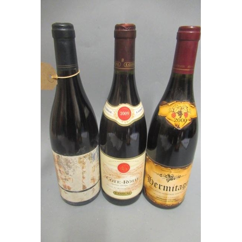 574 - 3 bottles of Rhone, comprising 1 bottle Cote-Rotie, 2009, Brune et Blonde de Guigau, 1 bottle Cote-R... 