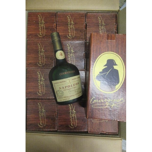 82 - 12 bottles Courvoisier Napoleon old liqueur cognac, all individually boxed, OC