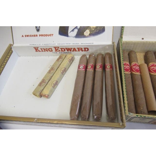 91 - A collection of cigars, comprising a box of 12 Balmoral cigars in original box,10 Churchill Smart ci... 