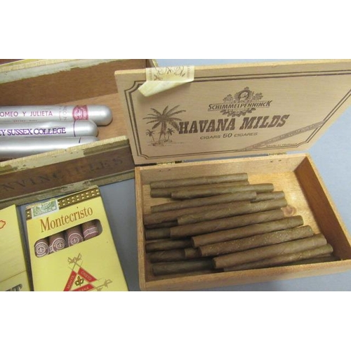 99 - An assortment of cigars, comprising 21 Havana Milds cigars, 4 Montecristo Puros, 3 King Edward, 1 Ro... 