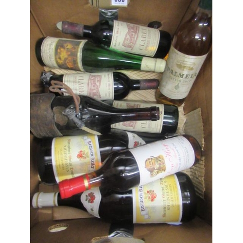 380 - 9 bottles of European wine, comprising 2 magnums Niersteiner Gutes Domtal Rheinhessen, 1 1967 Barolo... 