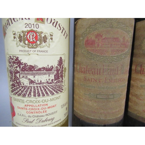 429 - 5 bottles of Bordeaux, comprising 2 1971 Ch. Haut-Badon, Saint Emilion, 1 2000 Ch. La Croix La Basti... 