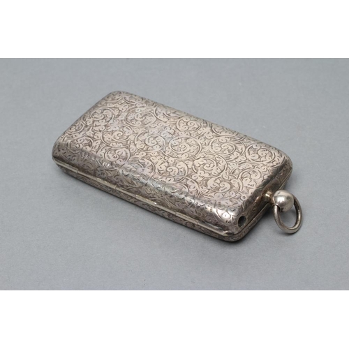 120 - A LATE VICTORIAN SILVER STAMP, SOVEREIGN AND CIGAR CASE, maker Saunders & Shepherd, Birmingham 1897,... 