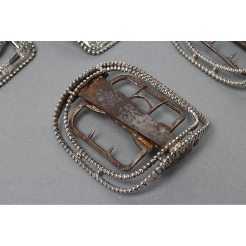 131 - A PAIR OF GENTLEMAN'S DUTCH SILVER SHOE BUCKLES, maker Bertholdt Muller, import mark and stamped 925... 