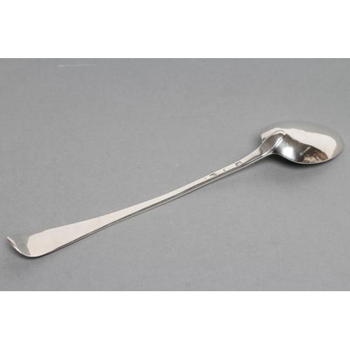 282 - A GEORGE I BASTING SPOON, no maker's mark, London 1726, in Hanoverian pattern, 13