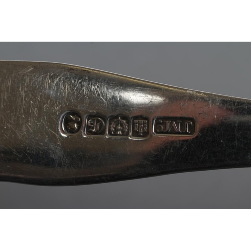 287 - AN EARLY VICTORIAN SCOTTISH SOUP LADLE, maker J. McKay, Edinburgh 1838 (Wm. duty mark), in single st... 