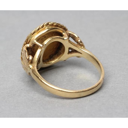 311 - A GOLD $1, 1853, loose mounted as a ring, shank mark rubbed, size J (Est. plus 21% premium inc. VAT)