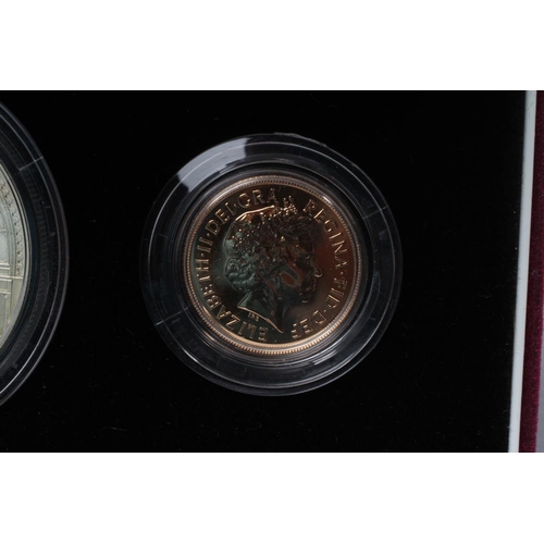 316 - THE VICTORIA CENTENARY THREE COIN COLLECTION, 1901-2001, comprising two gold sovereigns, 1901 and 20... 