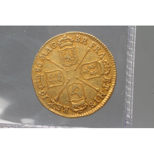 320 - A JAMES II GOLD GUINEA, 1686, 8.2g (Illustrated) (Est. plus 17.5% premium)