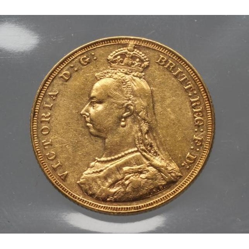 329 - A VICTORIA JH SOVEREIGN, 1887, 8g (Est. plus 17.5% premium)