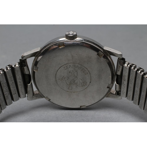 349 - A GENTLEMAN'S OMEGA SEAMASTER 600 WRISTWATCH, the silvered dial with applied metal batons and quarte... 